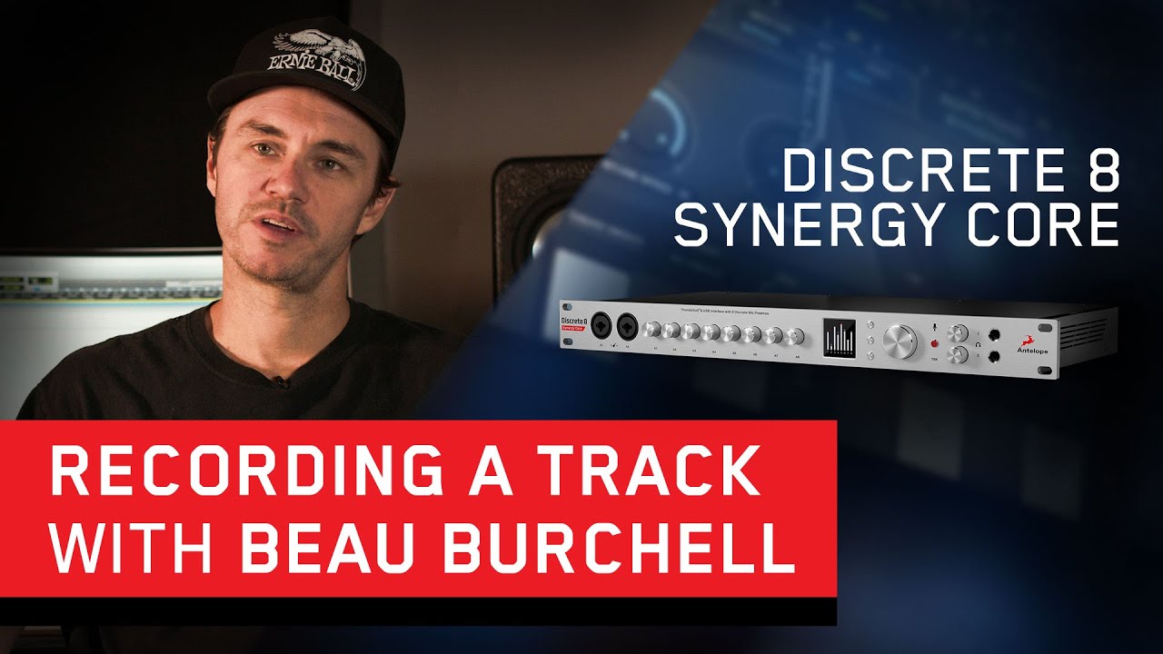 吉他手兼制作人beau burchell 使用discrete 8 synergy core为乐队